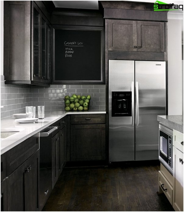 Kitchen furniture in dark colors - 7