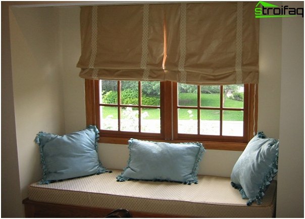 frameless Roman curtains - 1