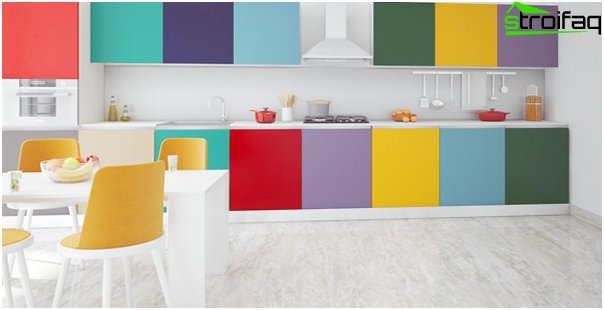 Kitchen furniture in bright colors-3