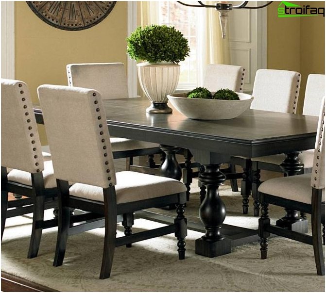 Rectangular Shape Dining Table - 4