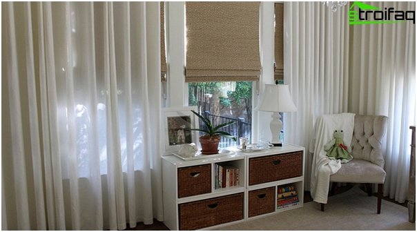 synthetic roman curtains - 3