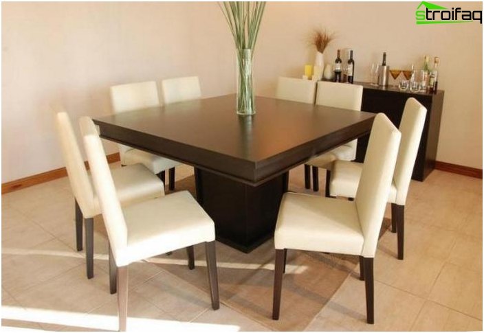 Square Shape Dining Table - 3