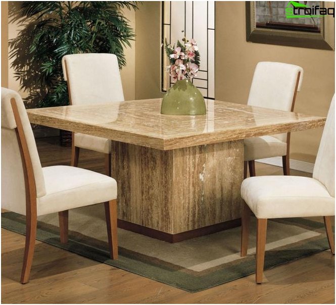 Square Shape Dining Table - 5