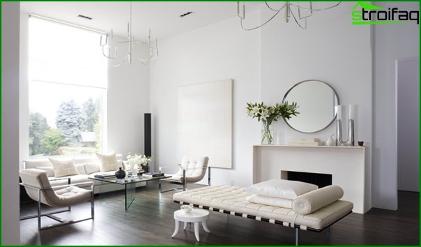 Stue i moderne stil (minimalisme møbler) - 2