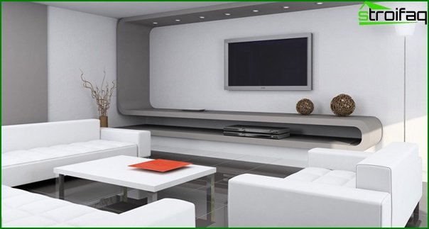 Living room furniture in a modern style (hi-tech) - 3