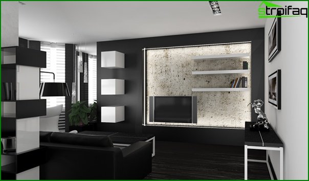 Nábytek do obývacího pokoje v moderním stylu (hi-tech) - 5
