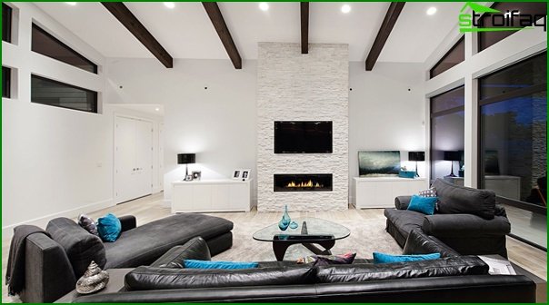 Obývací pokoj v moderním stylu (hi-tech nábytek) - 3