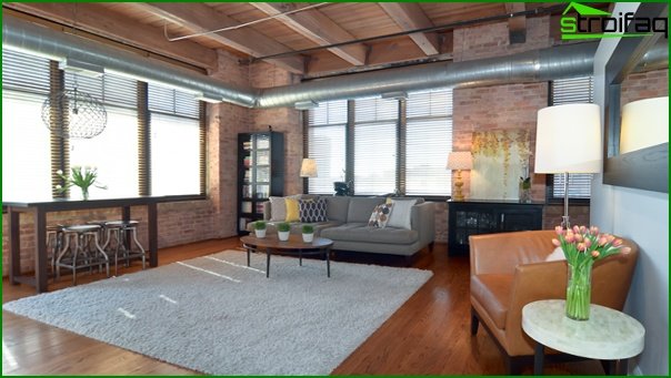 Living room in a modern style (loft furniture) - 5