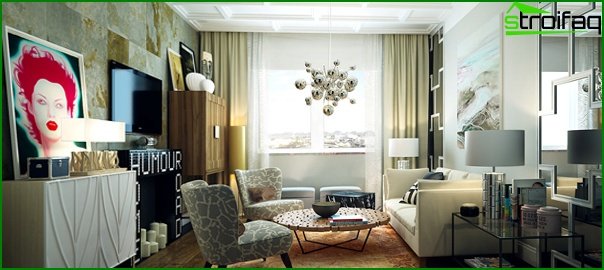 Nábytek do obývacího pokoje v moderním stylu (fúze) - 1