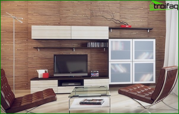 Living room in a modern style (modern furniture) - 2