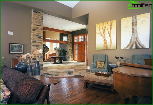 Living room in a modern style (eco-style furniture) - 2