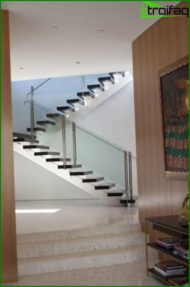 Types of stairs to the second floor