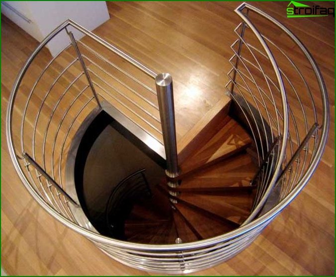 Photo of a spiral staircase