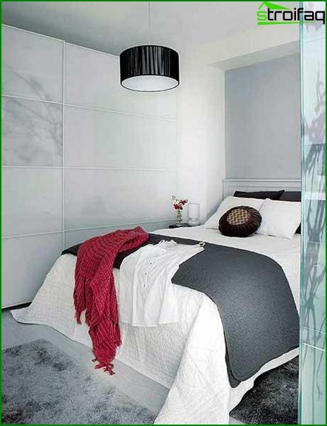 Дизайн характеристики на малка спалня без прозорци 4
