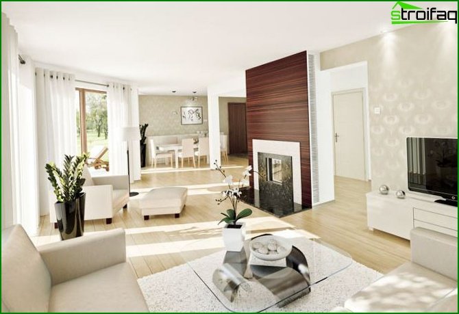 Moderní obývací pokoj 5