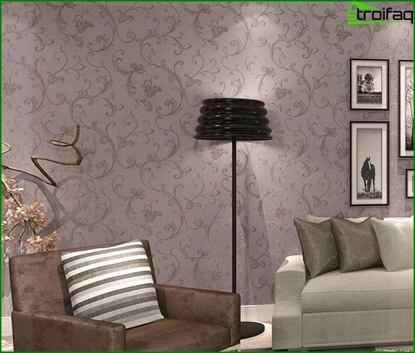 Non-woven wallpaper for the living room - 1