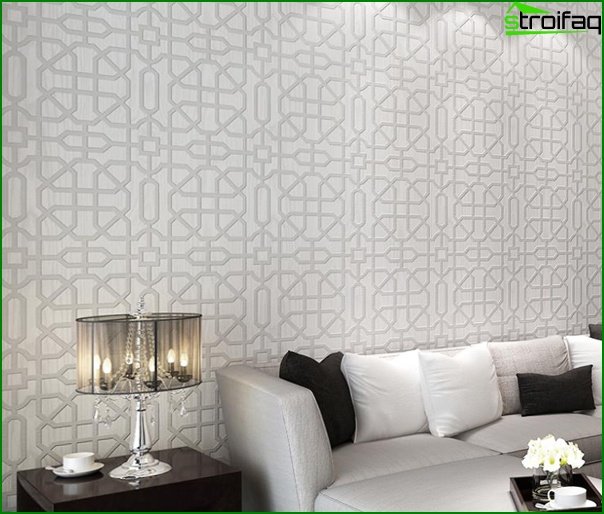 Non-woven wallpaper for the living room - 2