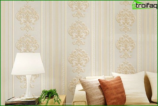 Non-woven wallpaper for the living room - 5