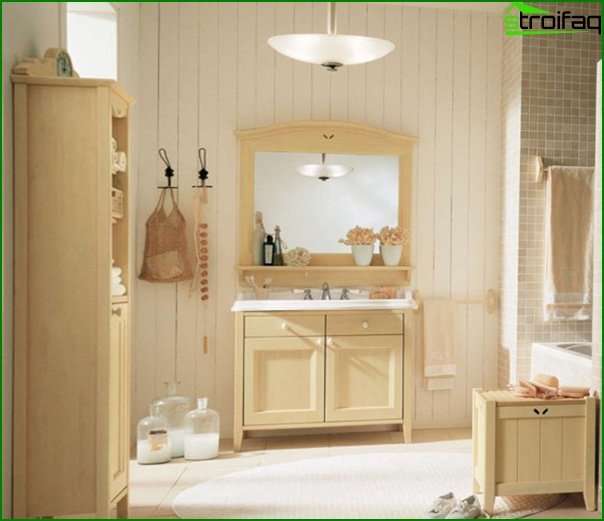 Træ badeværelse møbler - 4