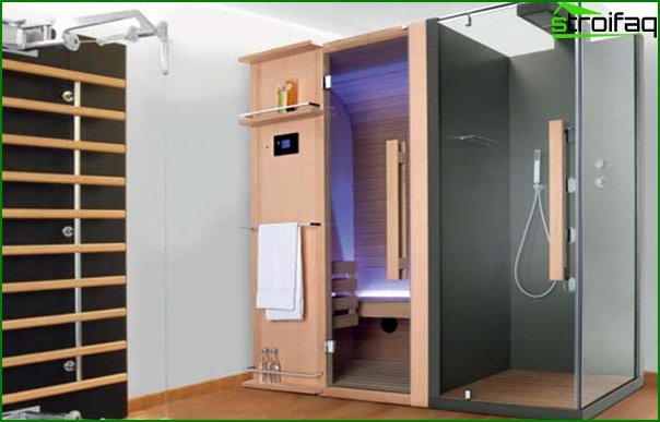 Shower cabin with sauna - 2