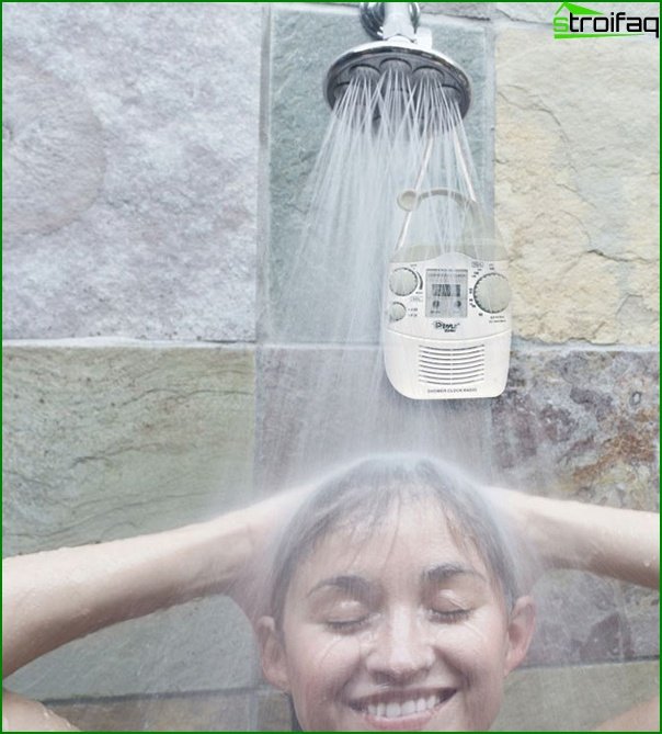 Radio in the shower