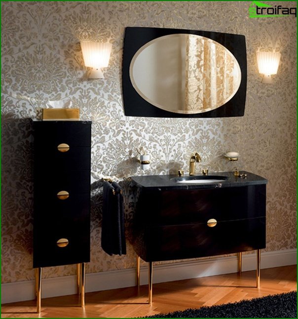 Muebles clásicos en el baño - 4