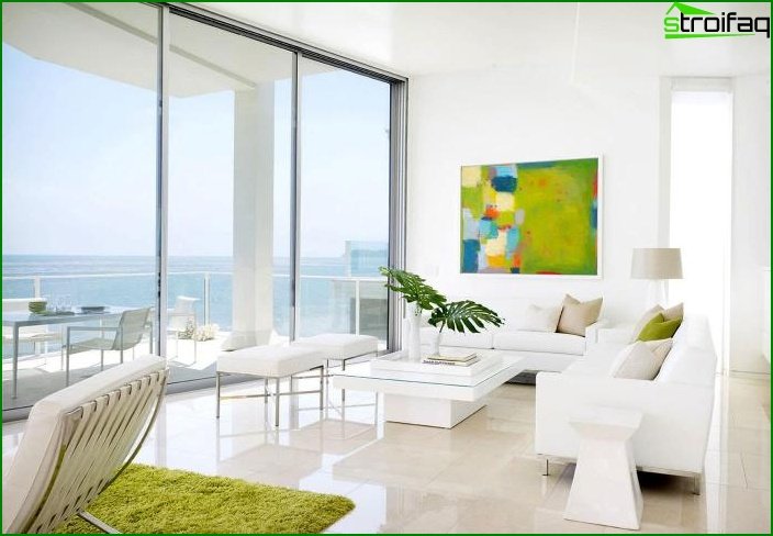 Whites? Color in Living Room Design - photo 2