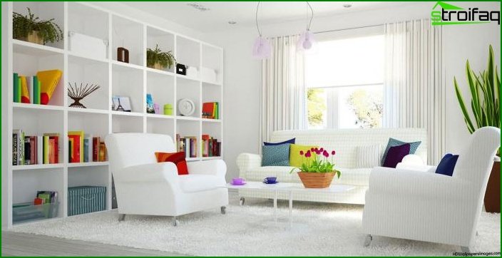 Whites? Color in Living Room Design - photo 3