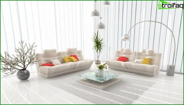 Whites? Color in Living Room Design - photo 5