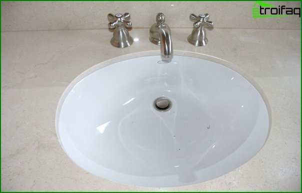 Conventional bathroom sink - 3