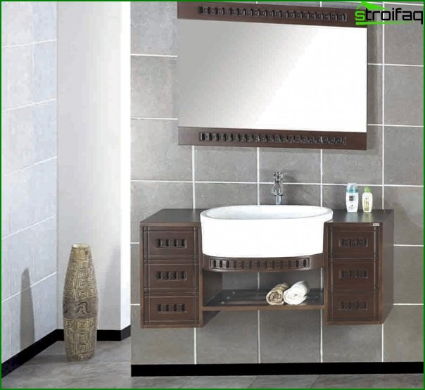 1 washbasin with sink