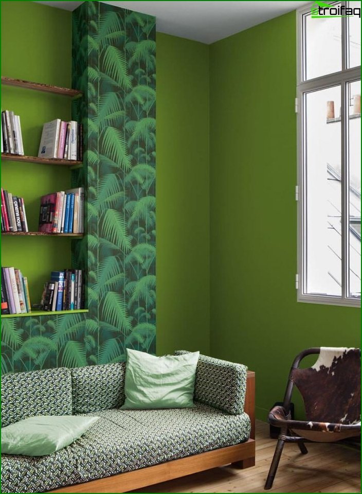 Hue Greenery in Living Room Design - photo 2