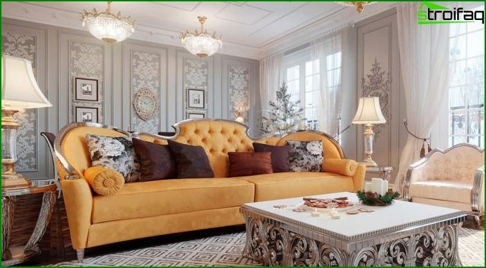 Klasický obývací pokoj 10