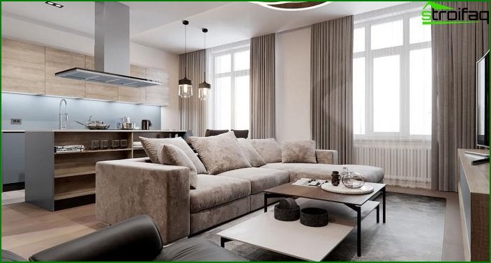 Living room in a modern style 9