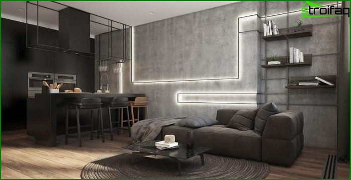 Living room in a modern style 10