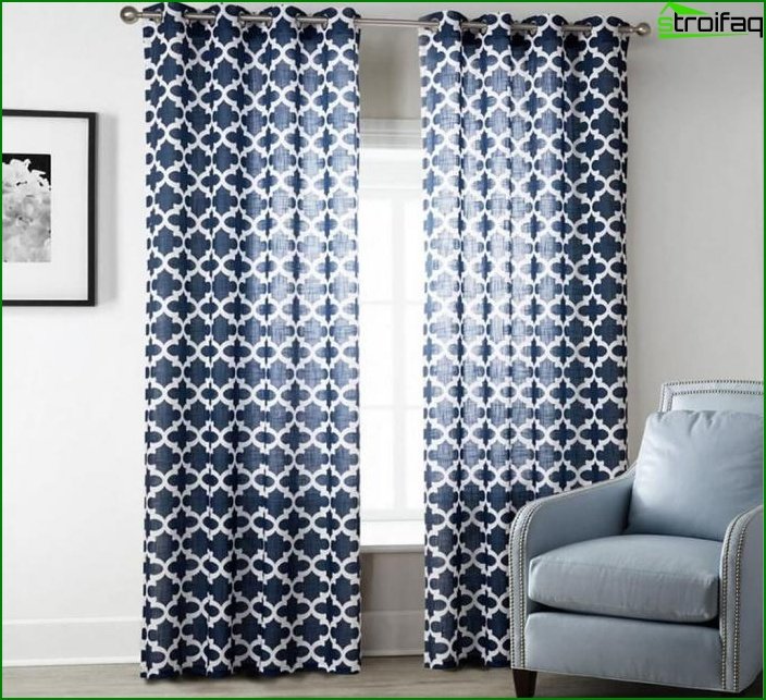 Geometric Print Curtains 2