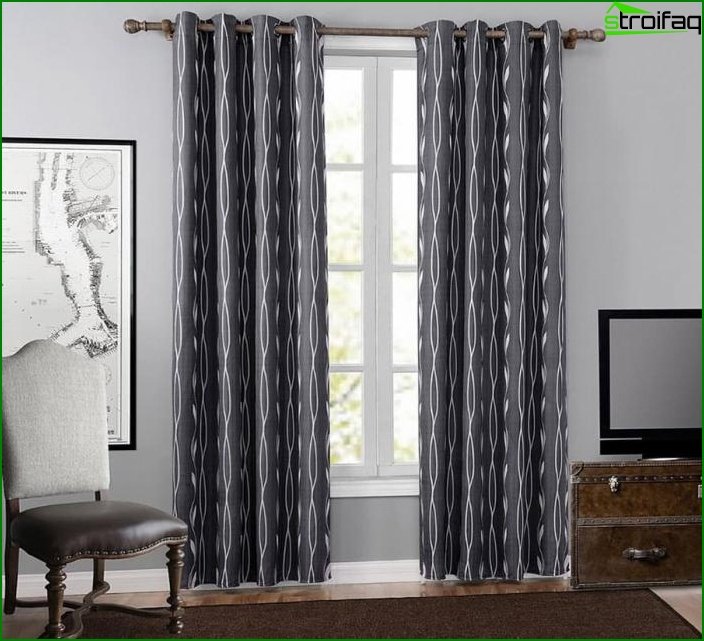 Geometric Print Curtains 3