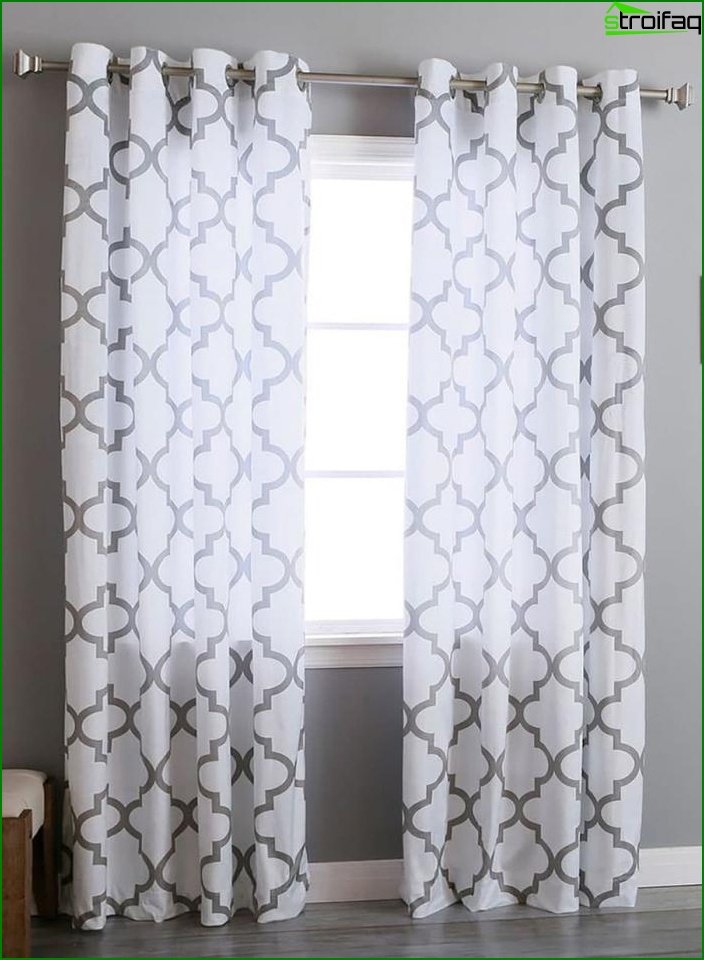 Geometric Print Curtains 4