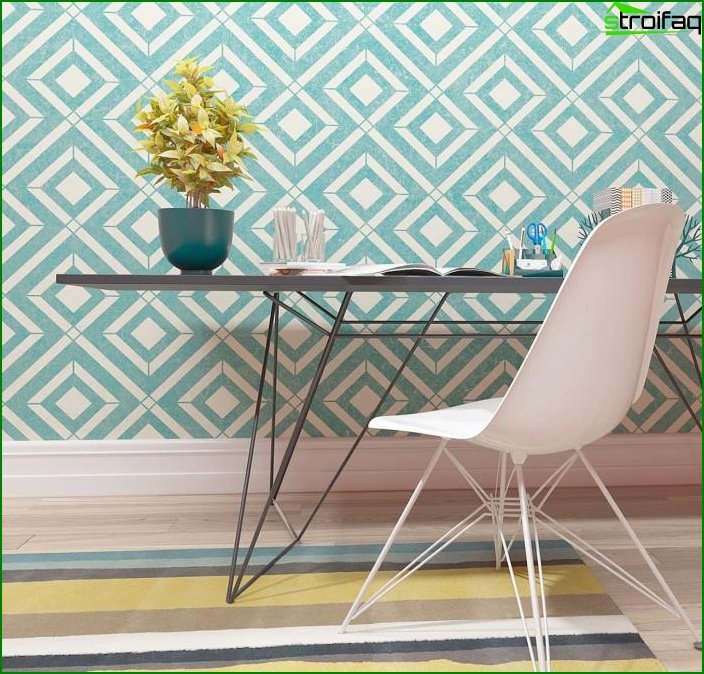 Wallpaper with geometric patterns 2