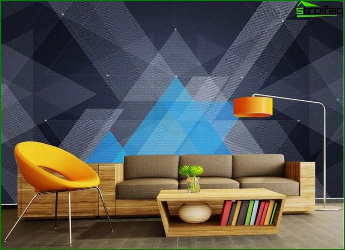 Wallpaper with geometric patterns 6