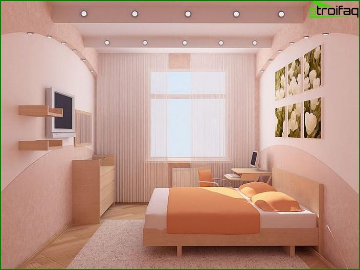 Дизайн снимка на малка спалня