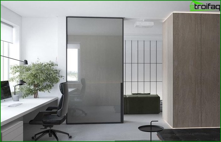 Decorative partitions for combined rooms 1