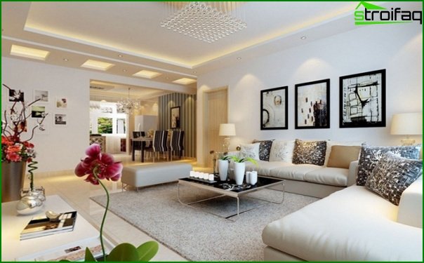 Living room in a modern style (furniture) - 3