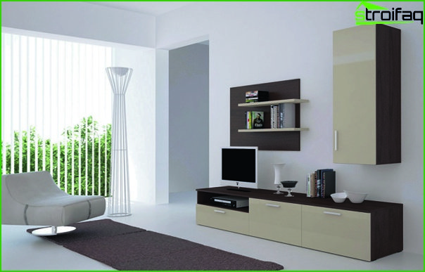 Мебели за всекидневна в модерен стил (минимализъм) - 2