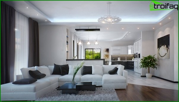Nábytek do obývacího pokoje v moderním stylu (minimalismus) - 3