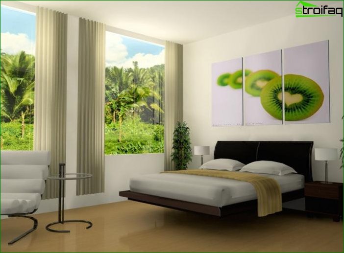 Soveværelse i minimalistisk stil 2