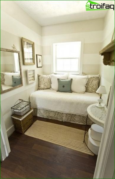 Suunnittele pieni makuuhuone