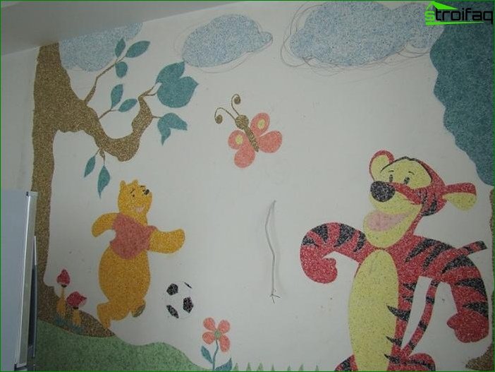 Liquid wallpaper in the nursery 2