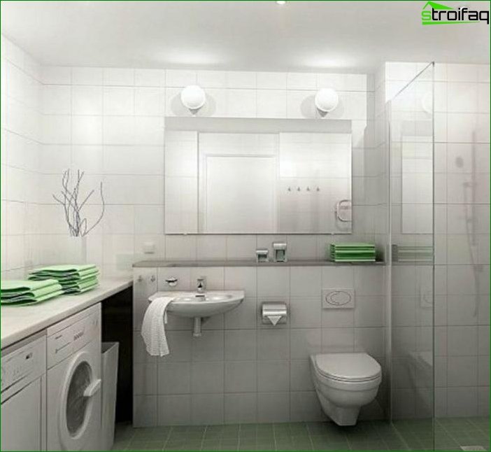 Kylpyhuoneen suunnitteluvalokuva