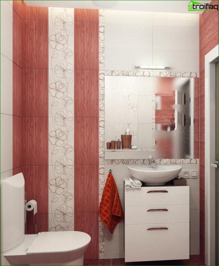 Kylpyhuoneen suunnittelu Hruštšovissa
